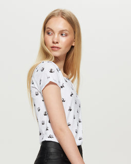 T-Shirt With All-Over Print-Panda